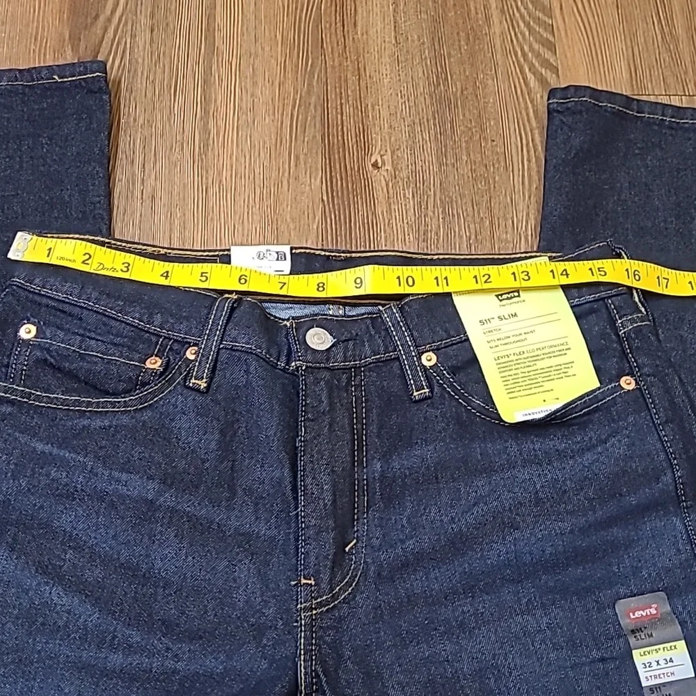 Levi's Men's Slim Jeans - Dark Blue new for men‎ zise32×34.